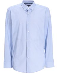 BOSS - Hank Geometric-Patterned Long-Sleeve Shirt - Lyst