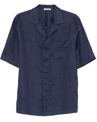 Paolo Pecora - Chemise En Lin À Col Pointu - Lyst