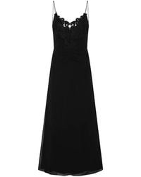 ROTATE BIRGER CHRISTENSEN - Lace-Trim Ruched Dress - Lyst