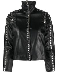 Dan Cassab - Elvis Stud-Detailing Leather Jacket - Lyst