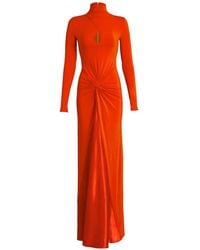 Silvia Tcherassi - Birdy Twist-Detail Cut-Out Maxi Dress - Lyst