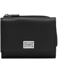 Dolce & Gabbana - Logo-Plaque Leather Wallet - Lyst