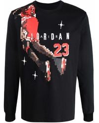 Nike - Graphic-Print Long-Sleeve T-Shirt - Lyst