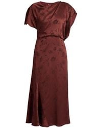 Erdem - Floral-Jacquard Creponne Midi Dress - Lyst