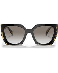 Prada - Tortoiseshell-Effect Square Sunglasses - Lyst