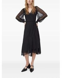Bruuns Bazaar - Abito Midi Con Maniche Semi Trasparenti - Lyst