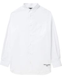 Comme des Garçons - Logo-embroidered Shirt - Lyst