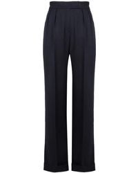 Kiton - Virgin Wool Straight-Leg Trousers - Lyst