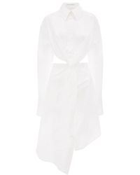 JW Anderson - Twisted Cut-out Shirt Dress - Lyst