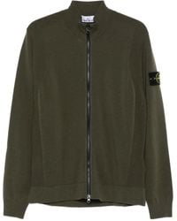 Stone Island - Maglione 5100062 Con Zip E Tasca Applicata - Lyst