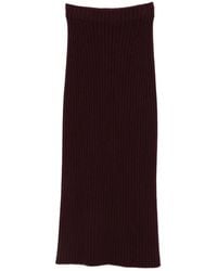 Bompard - Ribbed Cashmere Maxi Skirt - Lyst