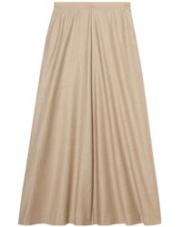 Brooks Brothers - Jupe Mi-Longue En Laine Vierge À Fines Rayures - Lyst