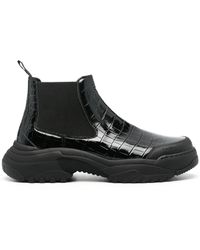 GmbH - Chelsea-Boots Mit Kroko-Effekt - Lyst