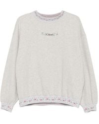 Chloé - Floral-Embroidered Sweatshirt - Lyst