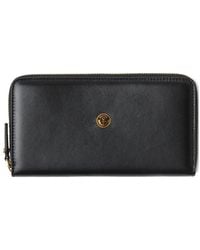 Versace - Emblème Leather Wallet - Lyst