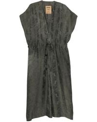 Uma Wang - Jacquard-Woven Drawstring-Waist Dress - Lyst