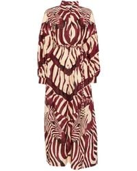 CONNOR & BLAKE - Zebra-Print Braided-Belt Maxi Dress - Lyst