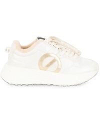 No Name - Carter Logo-Patch Faux-Fur-Lined Sneakers - Lyst
