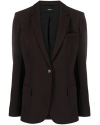 Theory - Notched-lapels Single-breasted Blazer - Lyst