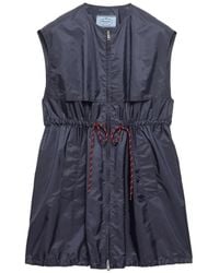 Prada - Sleeveless Re-Nylon Mini-Dress - Lyst