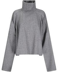 Rick Owens - Jersey Jumbo Tabard Con Cuello Alto - Lyst