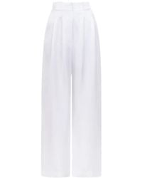 CAYET - Nina Pleated Trousers - Lyst