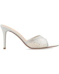 Gianvito Rossi - Rania 85Mm Leather Sandals - Lyst