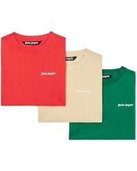 Palm Angels - Lot De Trois T-Shirts À Logo - Lyst