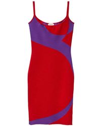 Versace - Wollen Stretch Gebreide Mini-Jurk - Lyst