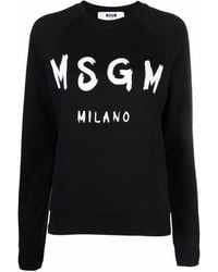 MSGM - Relaxed-Fit Sweatshirt With Raglan Sleeves - Lyst