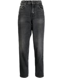 Lardini - Ausgeblichene Cropped-Jeans - Lyst