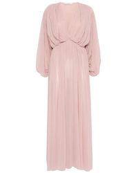 Philosophy Di Lorenzo Serafini - Maxi-Jurk Met V-Hals - Lyst