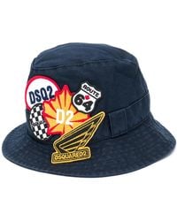 DSquared² - Logo Patches Bucket Hat - Lyst