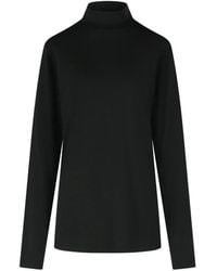 Rier - Pull En Laine À Col Montant - Lyst