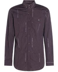 Vivienne Westwood - Orb-Motif Pinstripe Shirt - Lyst