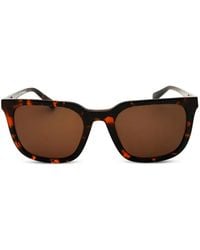 GANT - Tortoiseshell-Effect Rectangle-Frame Sunglasses - Lyst
