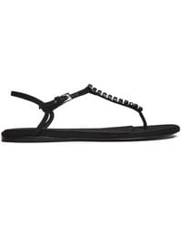 Paris Texas - Montecarlo Crystal-Embellished Flat Sandals - Lyst