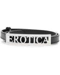 Dondup - Logo-Plaque Leather Belt - Lyst