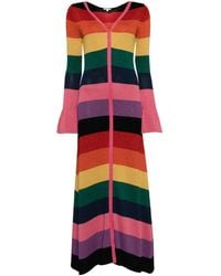 Olivia Rubin - Zuri Striped Lurex Maxi Dress - Lyst