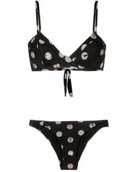Amir Slama - Graphic-Print Underwire Bikini - Lyst