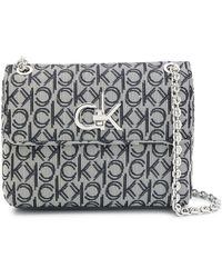 Calvin Klein Borsa a spalla Re-Lock con logo - Multicolore