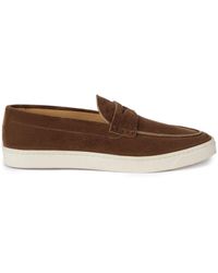 Brunello Cucinelli - Contrasting Suede Loafers - Men's - Latex/suede/leather - Lyst