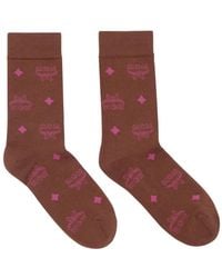 MCM - Monogram Knit Socks - Lyst