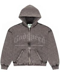 Godspeed - Og Logo Zip-Up Hoodie - Lyst