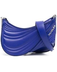 Mugler - Small Spiral Curve 01 Embossed Crossbody Bag - Lyst