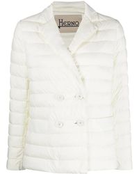 Herno - Blazer Acolchado Con Doble Botonadura - Lyst