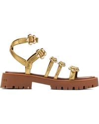 Marc Jacobs - Sandalias The Daisy metalizadas - Lyst