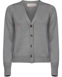 Blanca Vita - Button-Up V-Neck Cardigan - Lyst