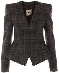 Aniye By - Mini Noa Check-Pattern Blazer - Lyst