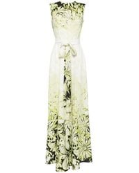 Saiid Kobeisy - Printed Crepe Jumpsuit - Lyst